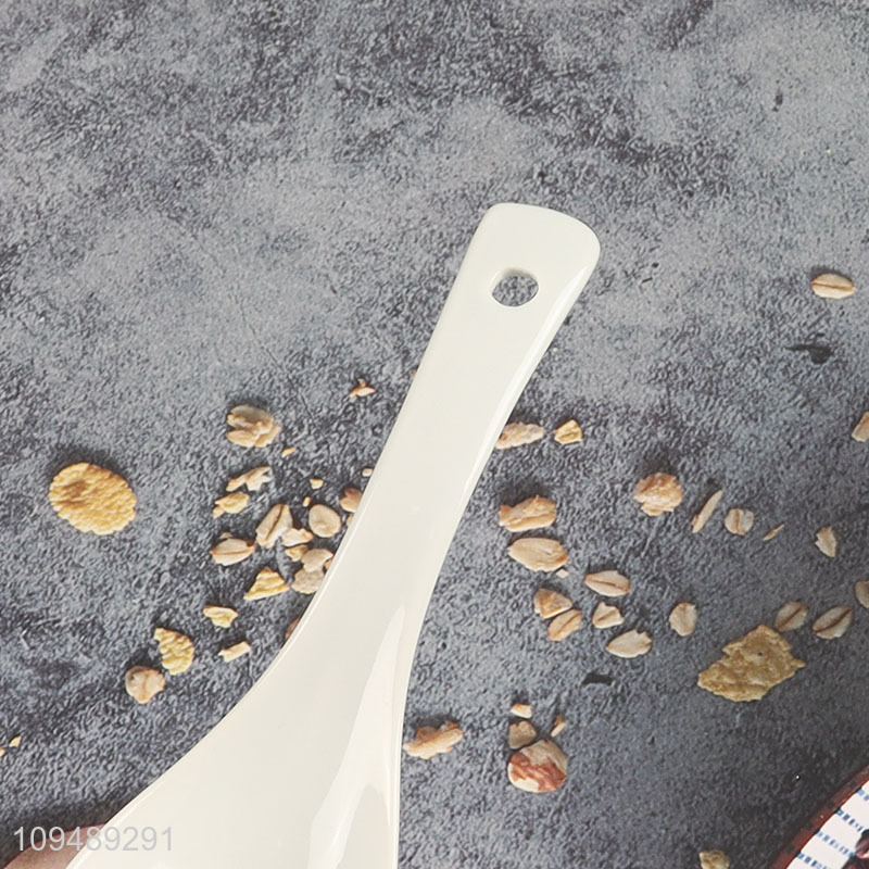 Hot products white ceramic cutlery spoon for sale