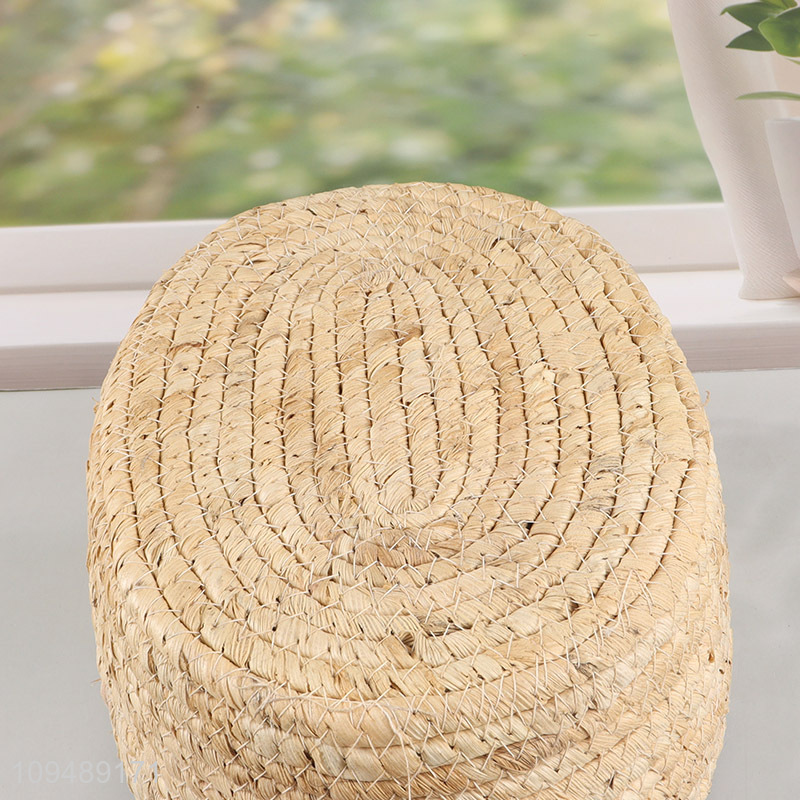 New arrival seagrass storage basket with handle