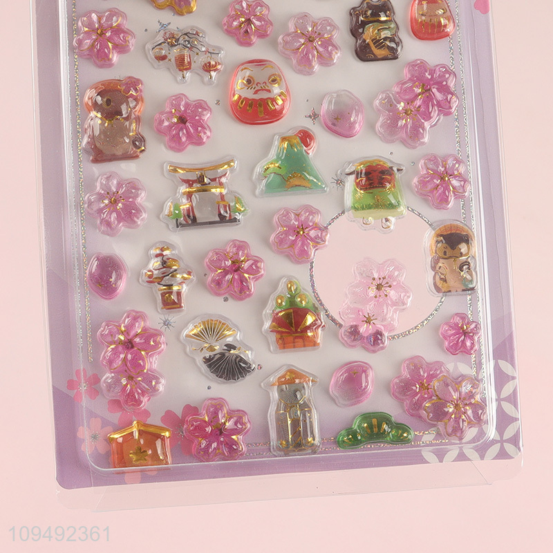 Wholesale creative pvc 3d decorative stickers for gifts