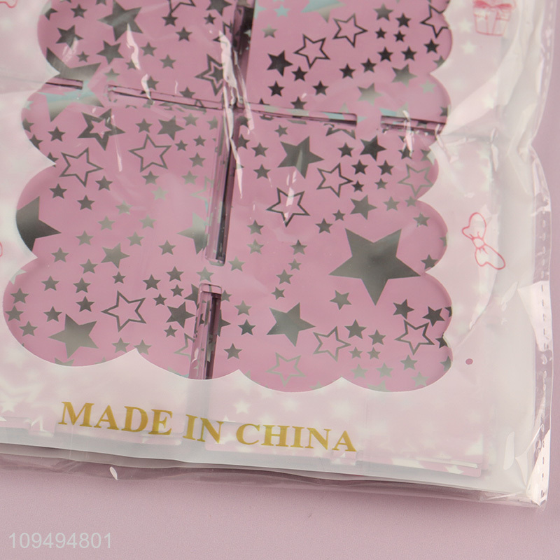Low price birthday party grid foil curtain backdrop