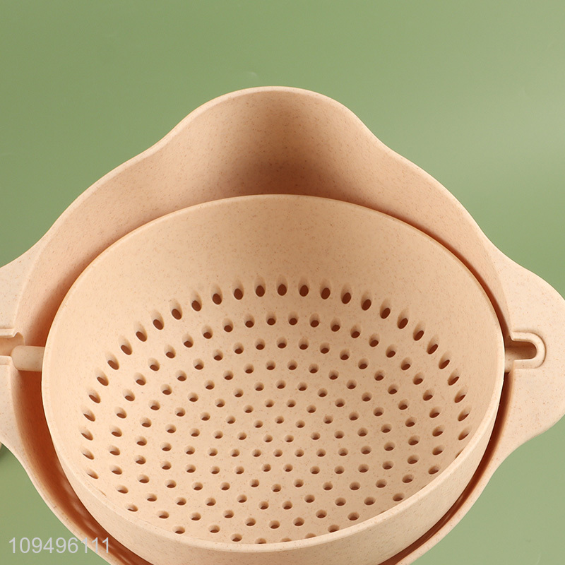 China supplier retractable wheat draining basket