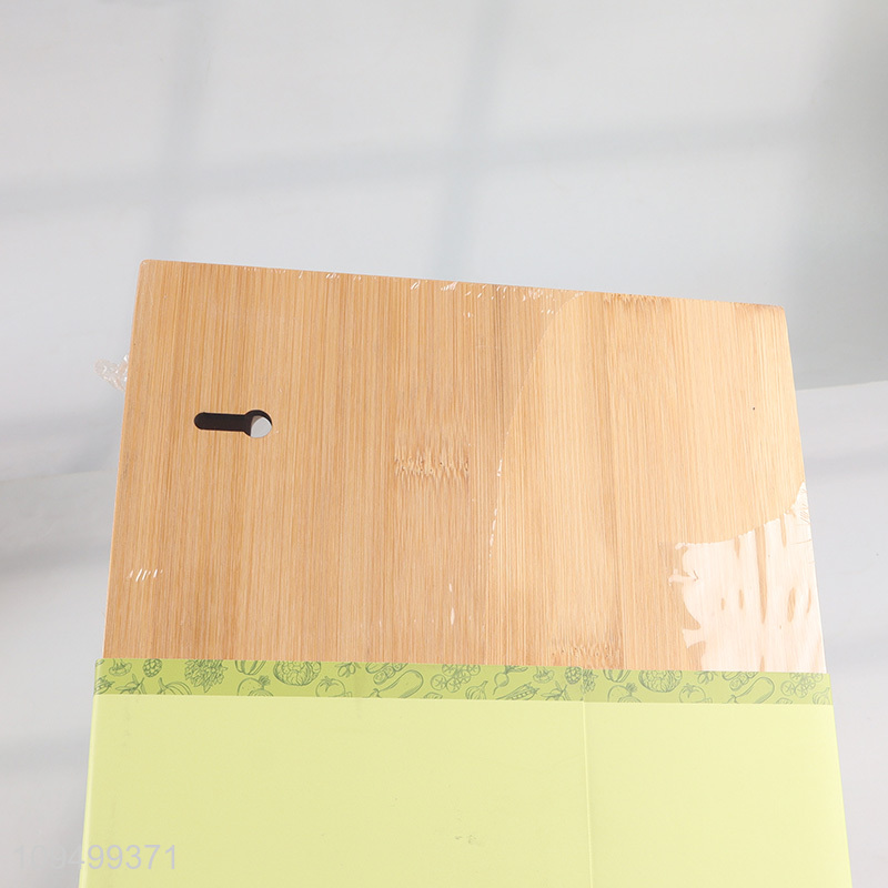 Hot selling 3-in-1 bamboo cling wrap dispenser cutter
