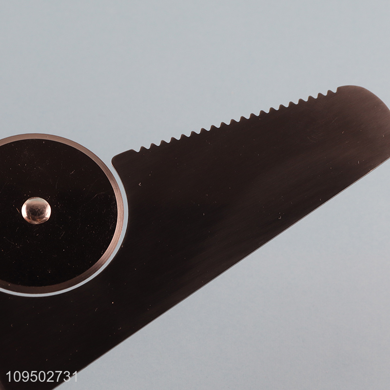 China wholesale stainless steel cake spatula with wheel