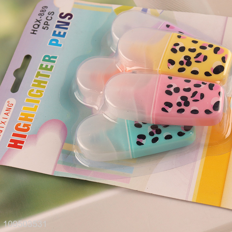 China products 5pcs highlighter pen set for sale