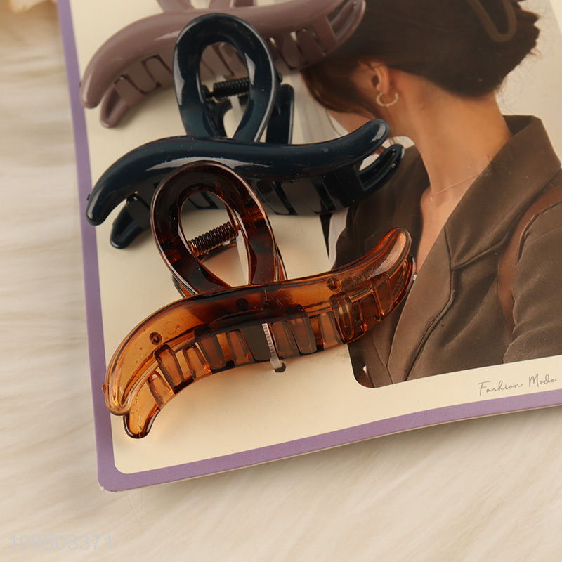 Factory price 3pcs hair claw clips set