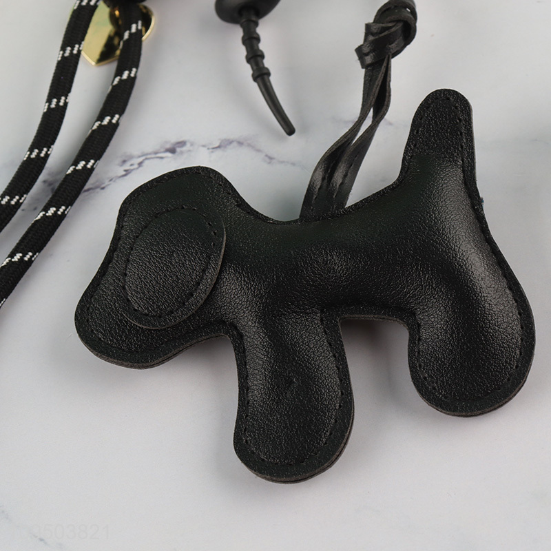 Hot selling black puppy key chain key rings