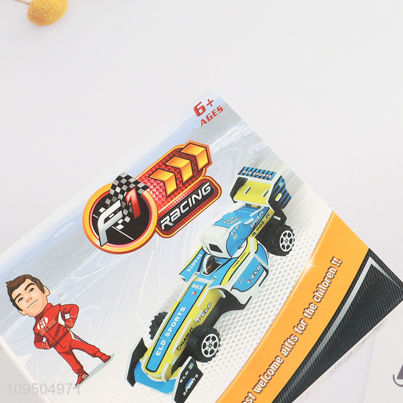 Low price kids racing car 3d puzzle toys