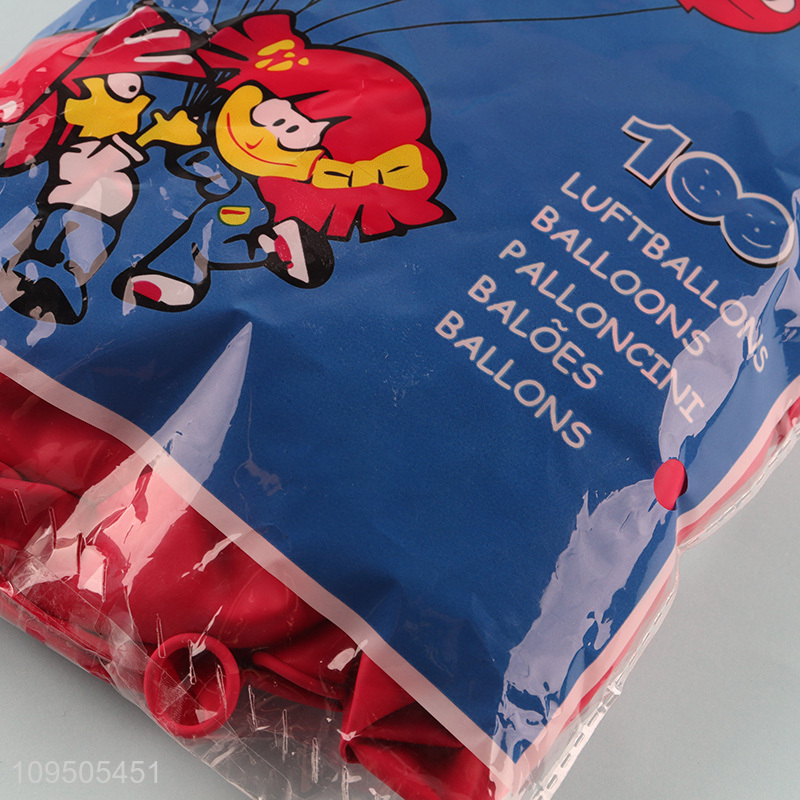 China wholesale 100pcs latex balloon for party