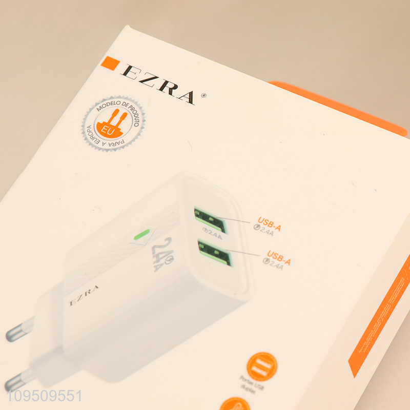 Top products 2.4a usb power adapter phone charger