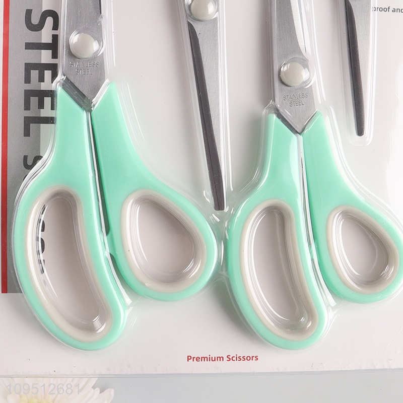 Top sale 4pcs stainless steel school office paper scissors