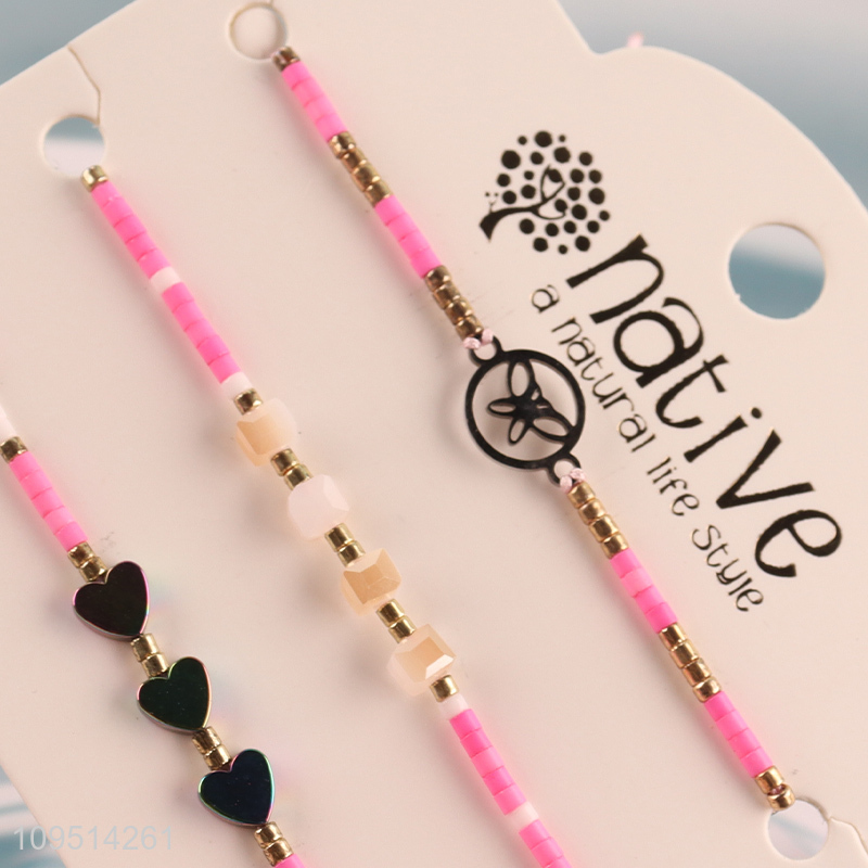 Top quality 3pcs fashion jewelry bracelet for gifts