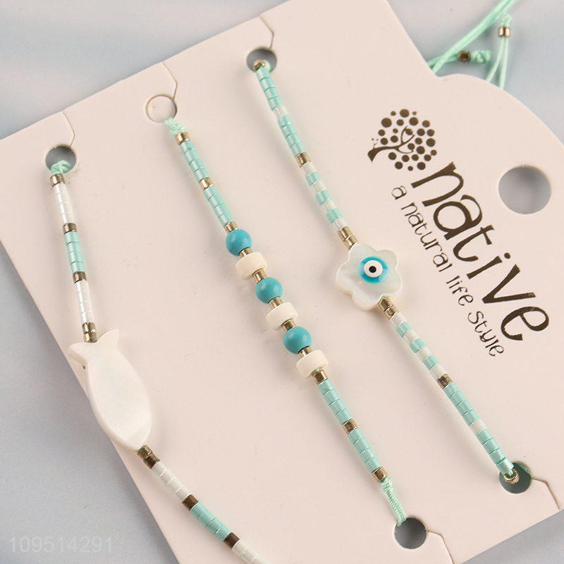 Good quality 3pcs fashion jewelry bracelet set