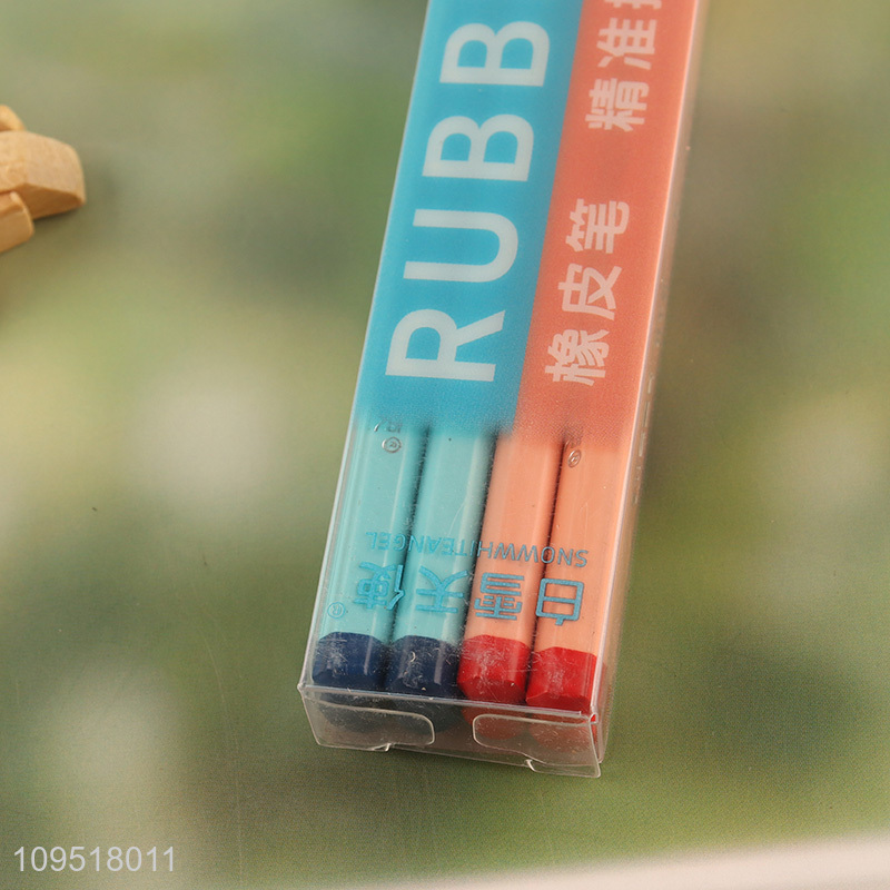Low price 8pcs school students eraser pen