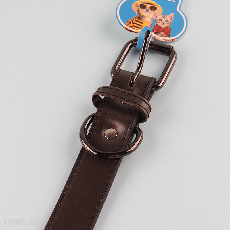 Low price comfortable skin-friendly pu pet collar