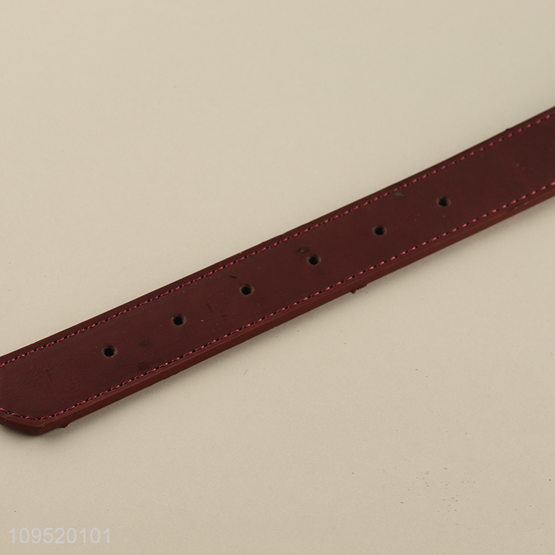 New product soft pu leather pet neck collar