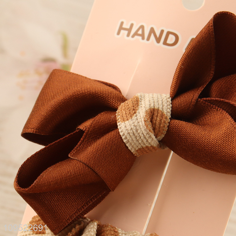 Hot sale women hair rope hair clips set