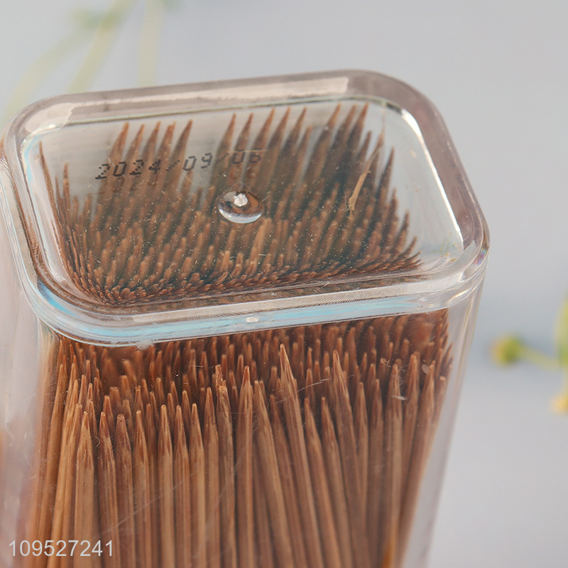 Top sale 450pcs carbonized bamboo toothpicks