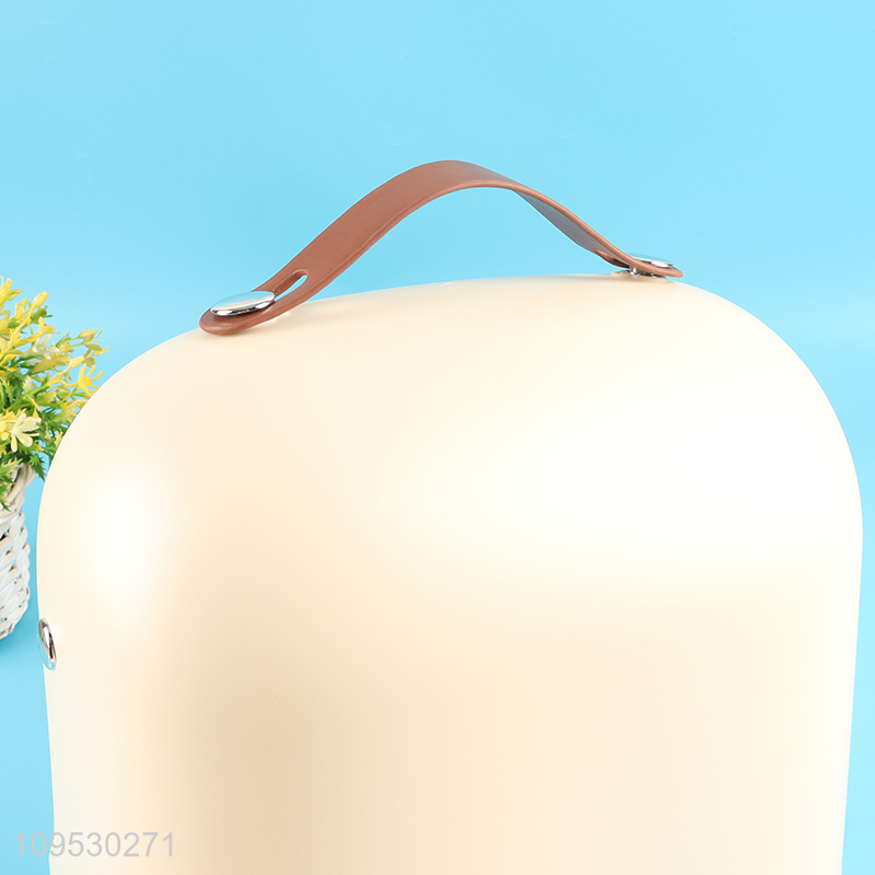 Hot sale portable dustproof makeup storage case with handle