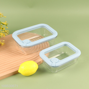 Low price sealed glass food container preservation <em>box</em>