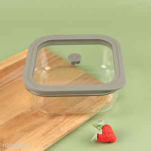 New arrival square glass food container preservation <em>box</em>