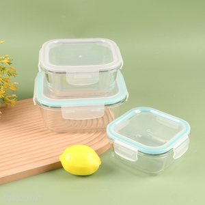 China wholesale home kitchen glass food container crisper