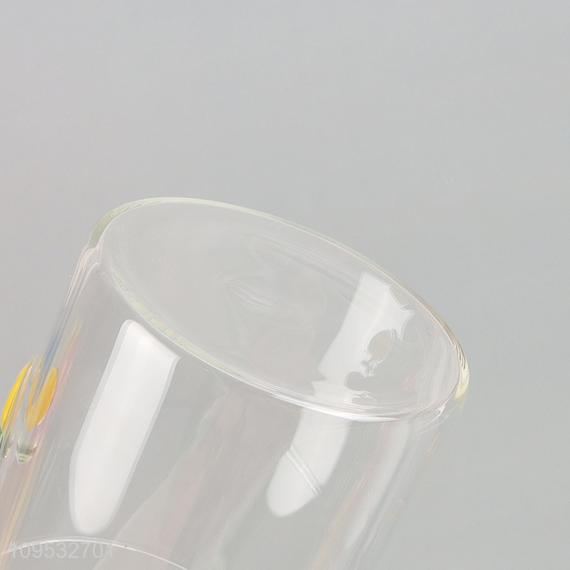 Top sale clear glass water cup drinking cup