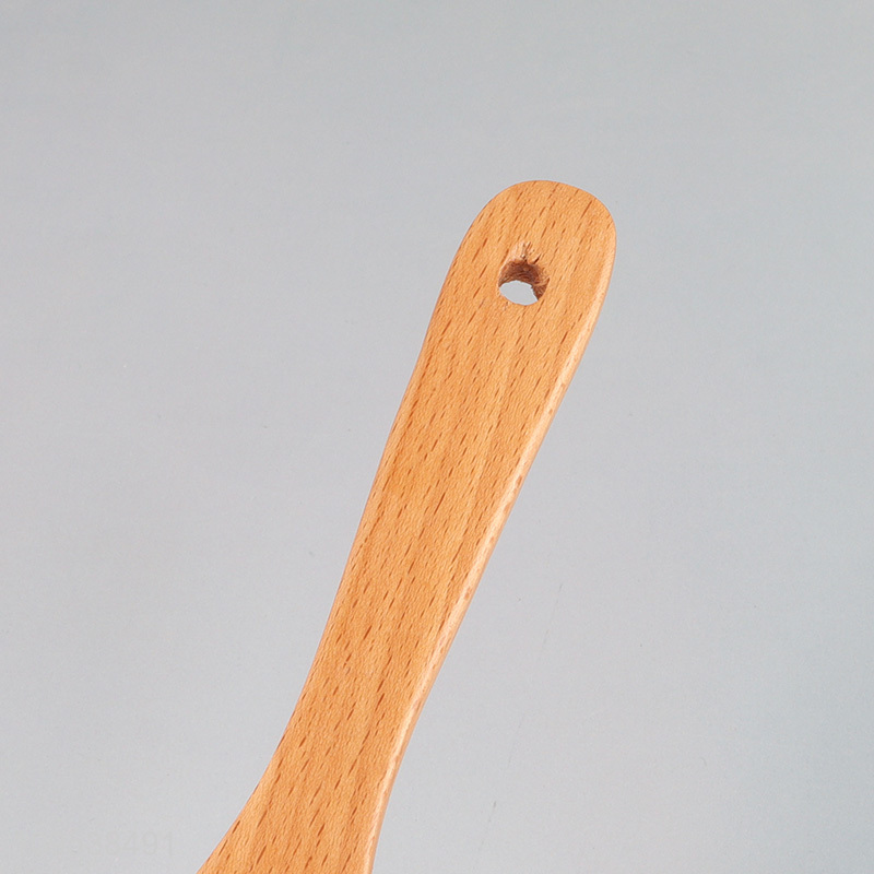 Good quality wooden rice paddle spoon for kitchen