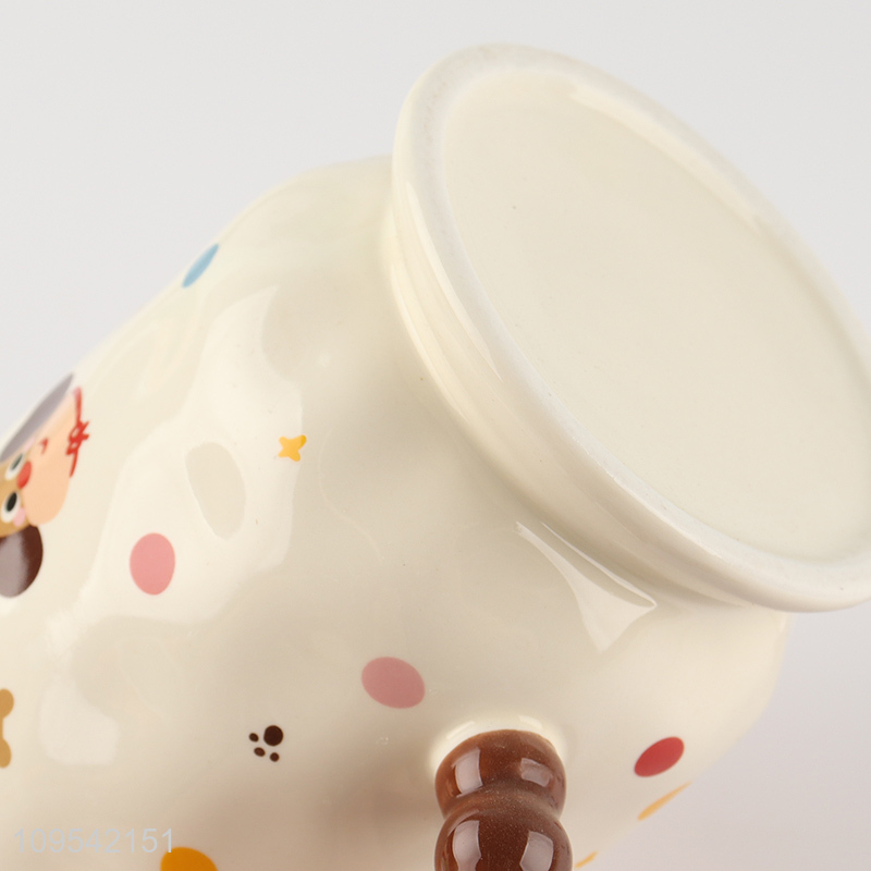 China factory cute puppy water mug ceramic water cup