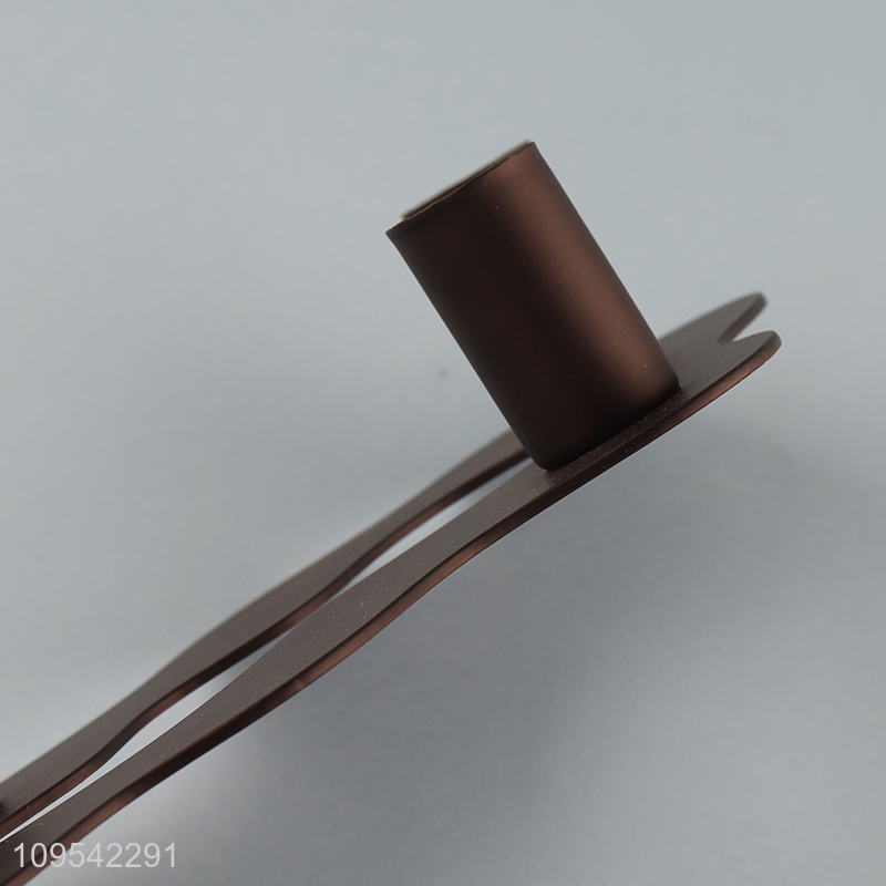 Low price black decorative metal candle holder