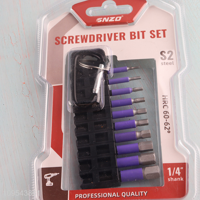 China products professional 10pcs screwdriver bit set