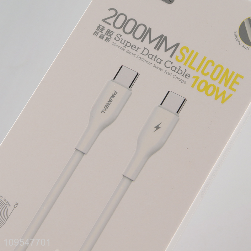 Factory direct sale 100w silicone fast charging data cable