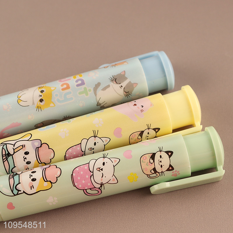 China wholesale cartoon cat stationery eraser for students